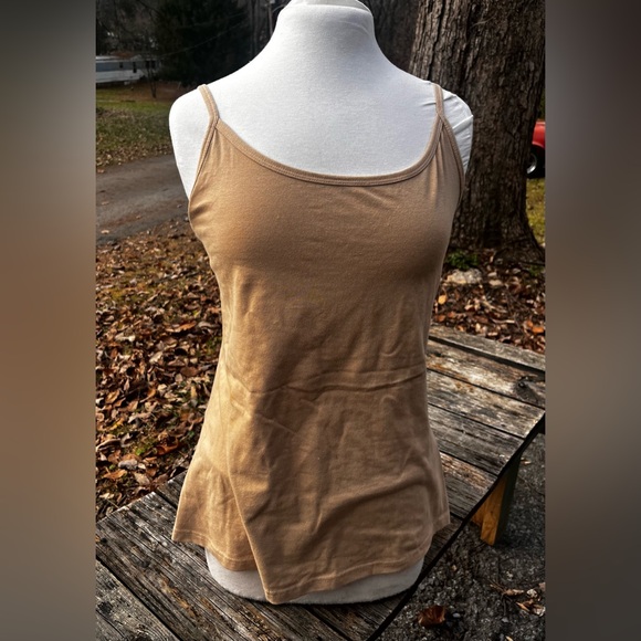 JESSICA LONDON STRETCH COTTON CAMI NEW KHAKI WOMENS 12 - Picture 1 of 7